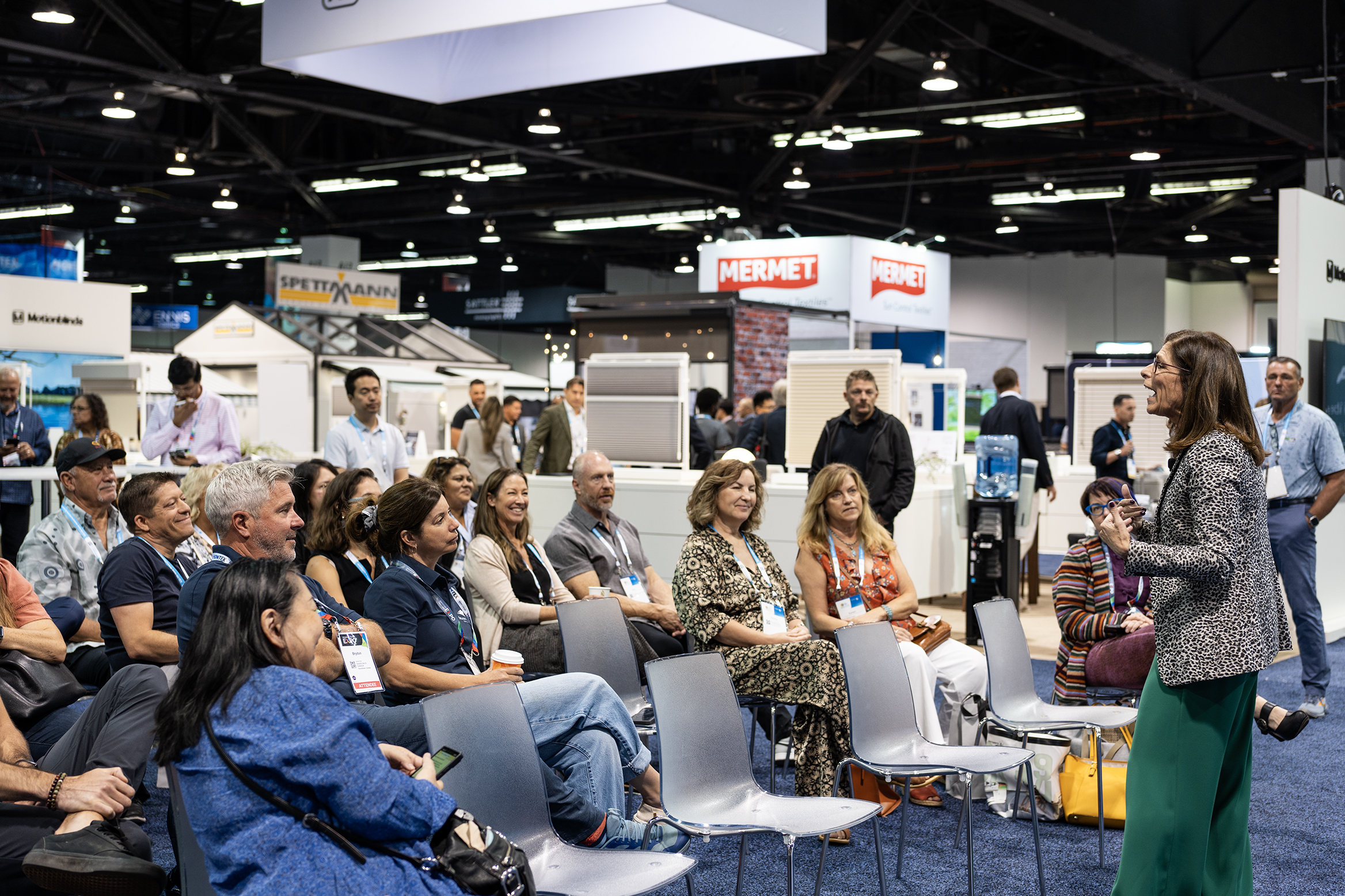 Audience attending an educational session