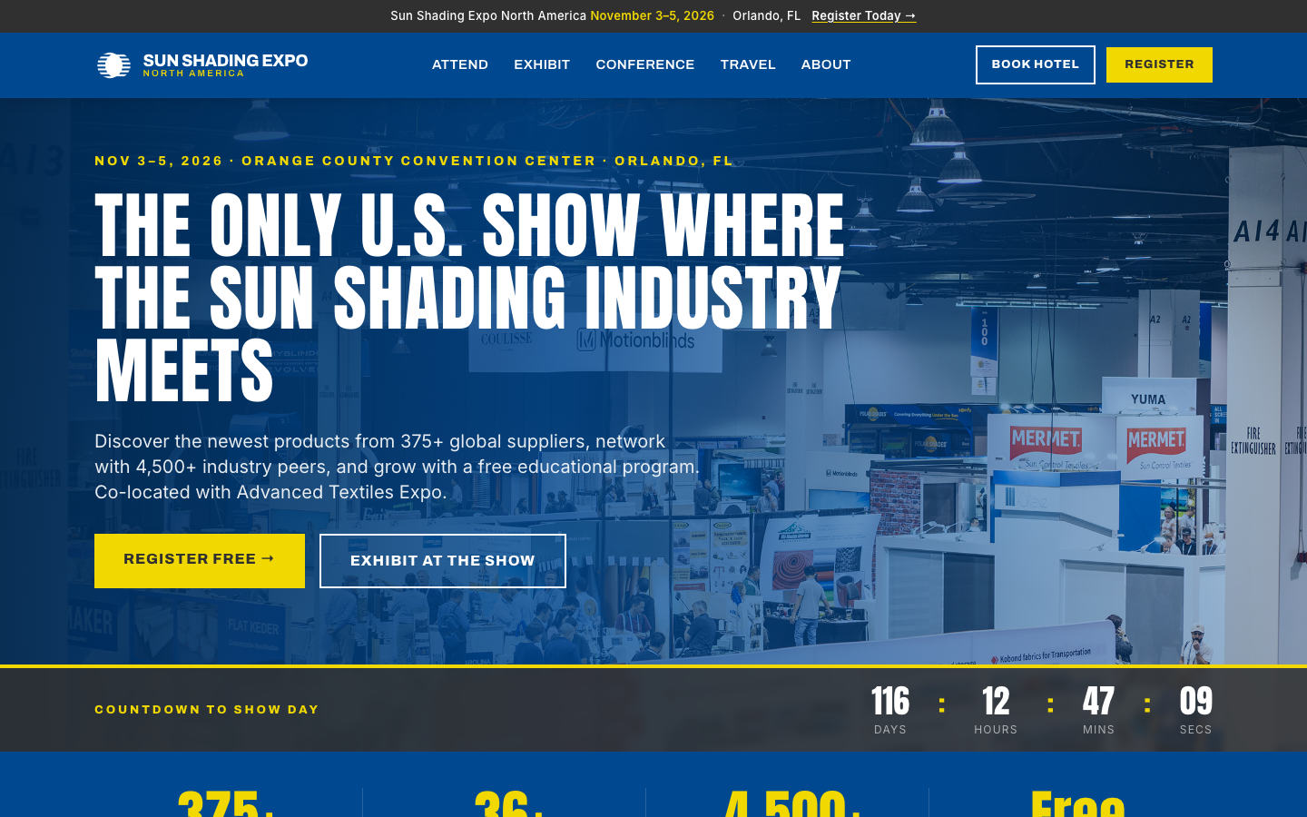 Direction 1 — Show Floor homepage preview